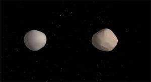 (Portal): Observatórios unem-se para revelar raro asteroide duplo