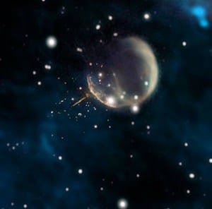 (Portal): Astrónomos descobrem “pulsar bala de canhão” a acelerar pelo espaço
