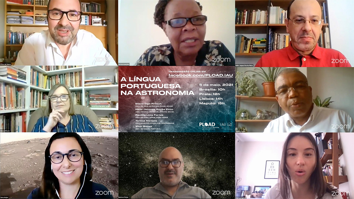 A Língua Portuguesa na Astronomia, evento online.